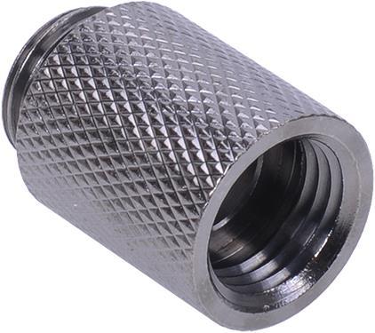 Produktbild Aquatuning Verlängerung G1/4 auf G1/4 25mm gerändelt black nickel