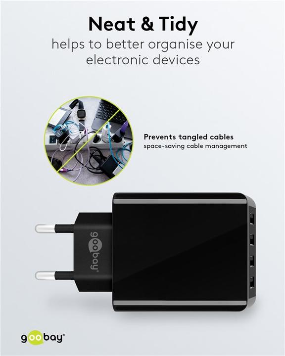 Produktbild Goobay 4-fach Charger (30 W)