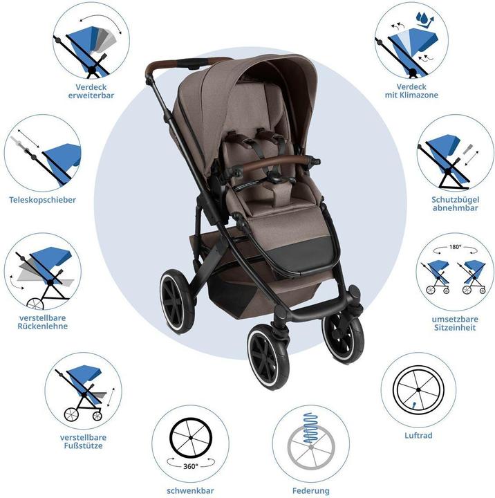 Produktbild ABC Design Kinderwagen 3 in 1 3in1 Kombi-Kinderwagen-Set Salsa 5 Air All