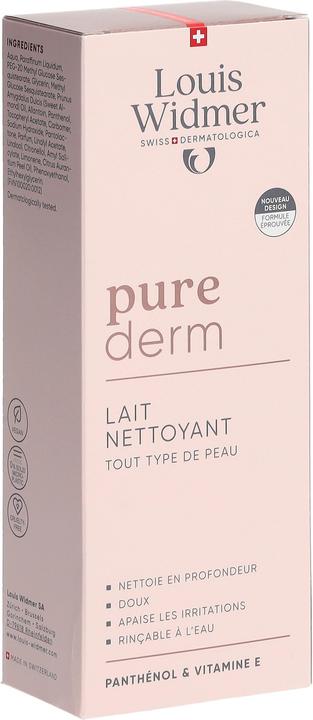 Actual product image Widmer Louis Purederm Reinigungsmilch parfumiert 200 ml (Cleansing lotion, 200 ml)