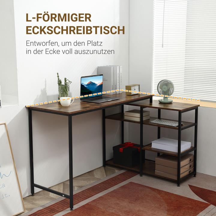 Produktbild Homcom Schreibtisch (135 x 90 x 79 cm)