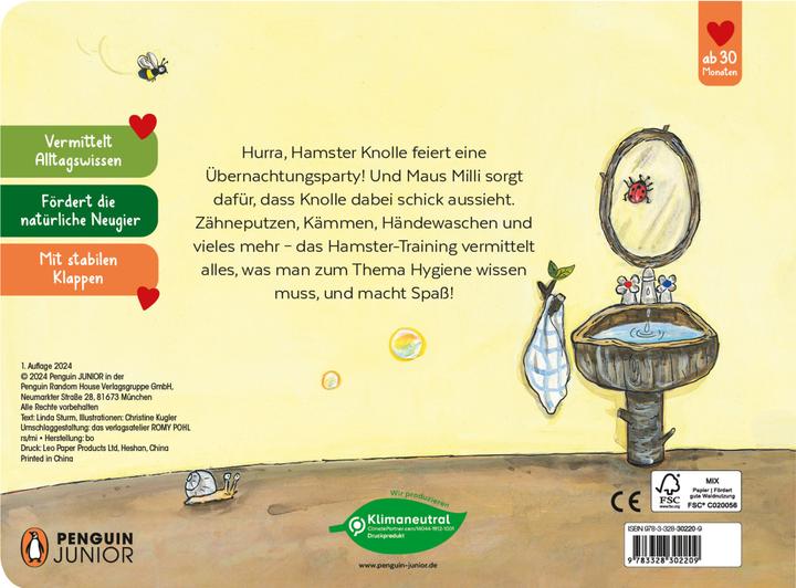 Image du produit Le hamster est un animal très intelligent - toujours propre, jamais sale! - Tout sur la propreté et (Allemand)