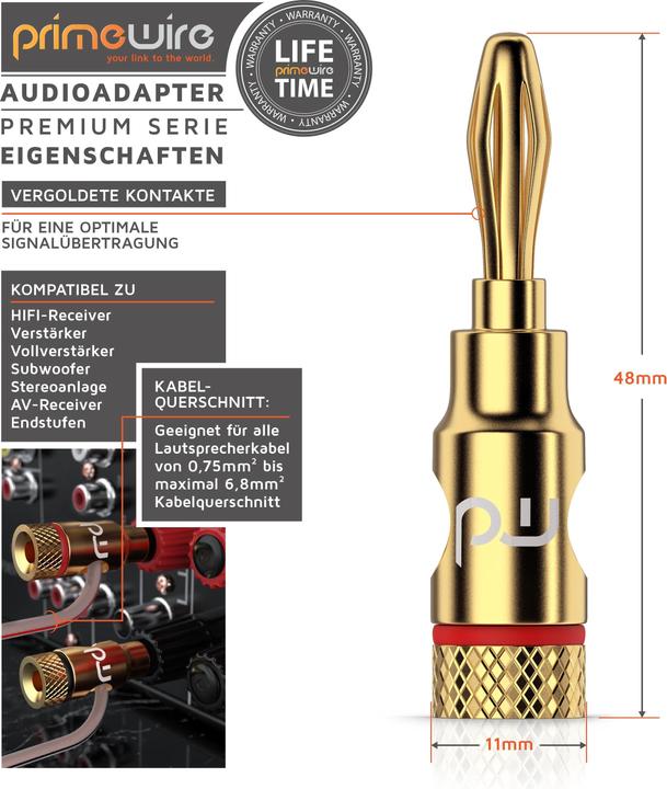 Produktbild Primewire Lautsprecherstecker