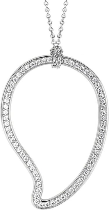 Ti Sento Milano Collier Paisley mit Zirkonia 3920ZI/90 (925 Sterling Silber, 90 cm)