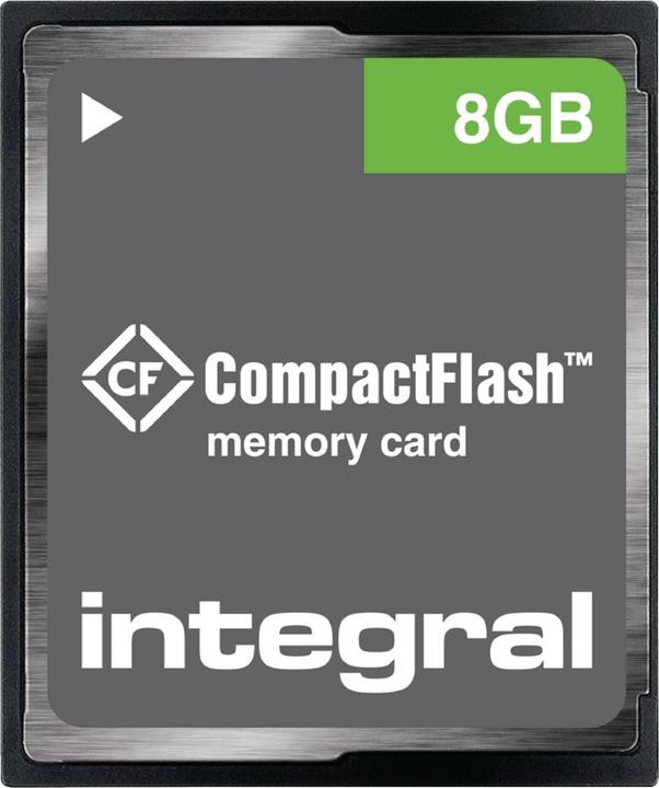 Actual product image INCF8GV2 Memory Card 8 GB Compact Flash (8 GB, CFast)