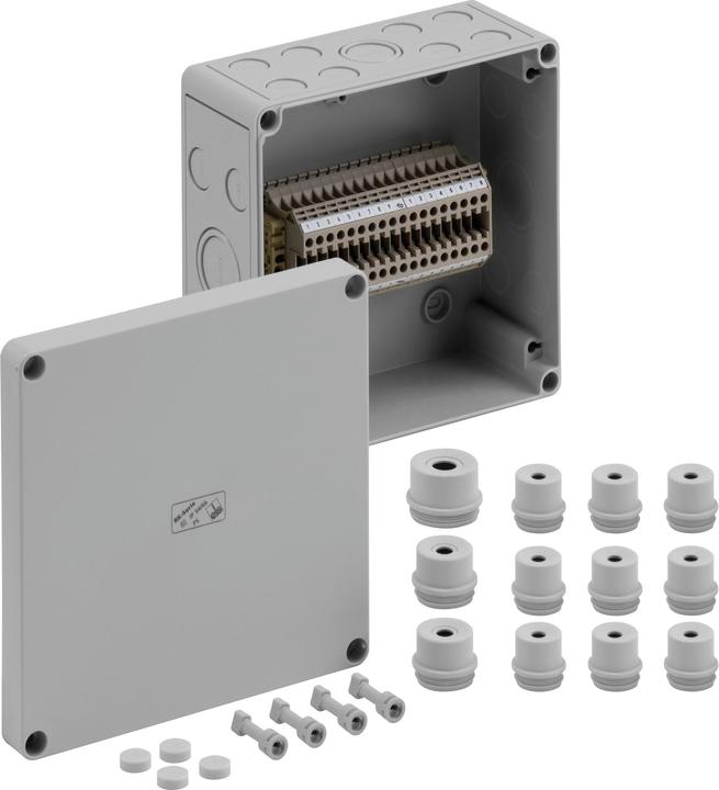 Image du produit Spelsberg RKi 4/18-18x4q Boîtier de bornes sur rail 180 x 182 x 90 Plastique gris 1p. (Boîtier)