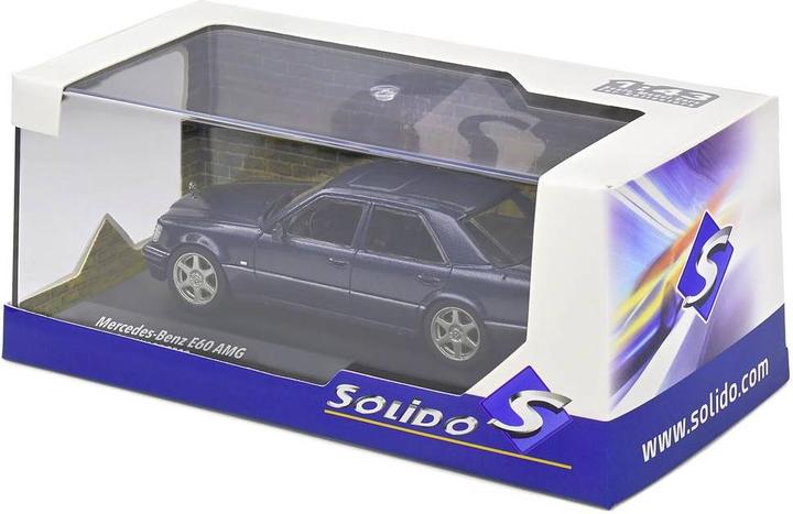 Actual product image Solido 1:43 Mercedes-Benz W124 E60 AMG blue