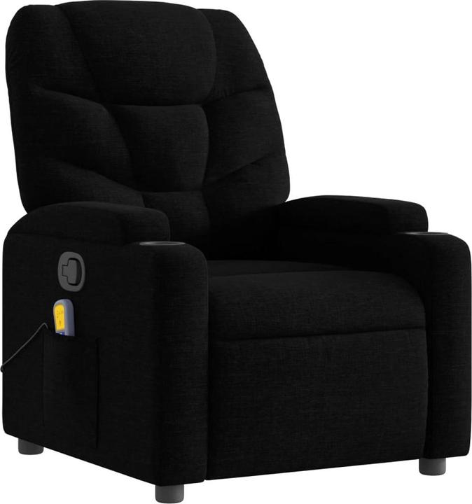Produktbild VidaXL Massagesessel Schwarz Stoff,Farbe: Schwarz,Material: Stoff