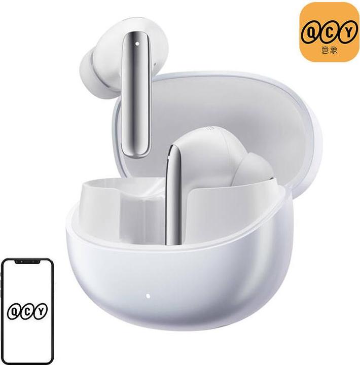 Actual product image QCY TWS MeloBuds Pro HT08 Headphones, ANC (white) (ANC, 34 h, Wireless)