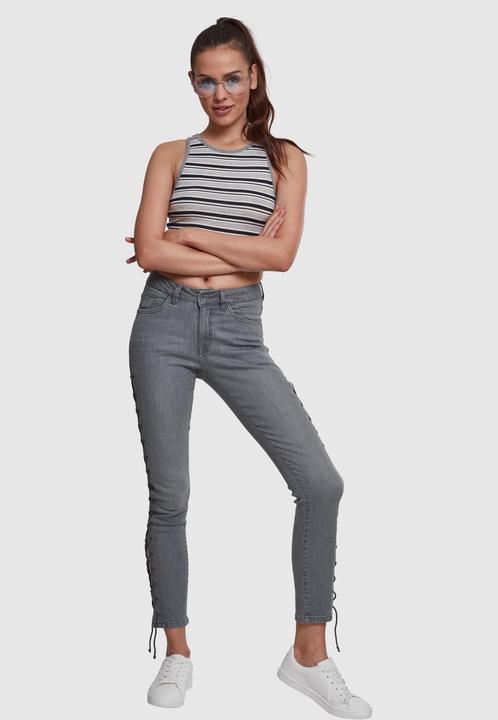 Immagine prodotto Urban Classics Top a strisce a coste per donna (XL)