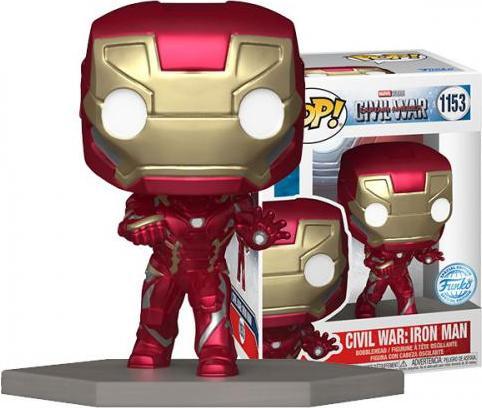 Image du produit Funko POP! Marvel : Civil War Build A Scene - Iron Man - Captain America 3 - Amazon Exclusive - Colle