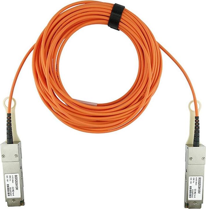 Actual product image BlueOptics Meraki QSFP-AOC-50M compatible AOC QSFP BO252503K50M