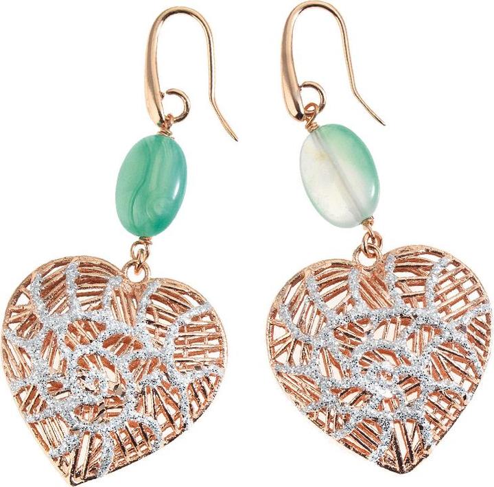 Immagine prodotto Ottaviani Orecchini in bronzo con glitter argento e agata