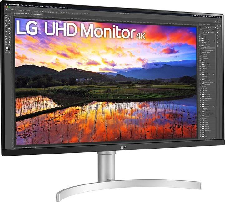 Actual product image LG ECRAN 31,5 BLANC IPS 16:9 UHD 4K 3840X2160 350CD/M 5MS 2XHDMI DISPLAYPORT H (3840 x 2160 Pixels, 31.50")
