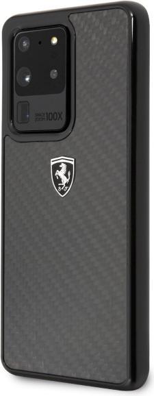 Produktbild Ferrari Carbon Case für G988F Samsung Galaxy S20 Ultra - black (Samsung Galaxy S20 Ultra)