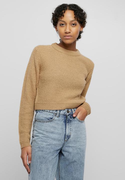 Actual product image Urban Classics Ladies Short Waffle Sweater (XXL)