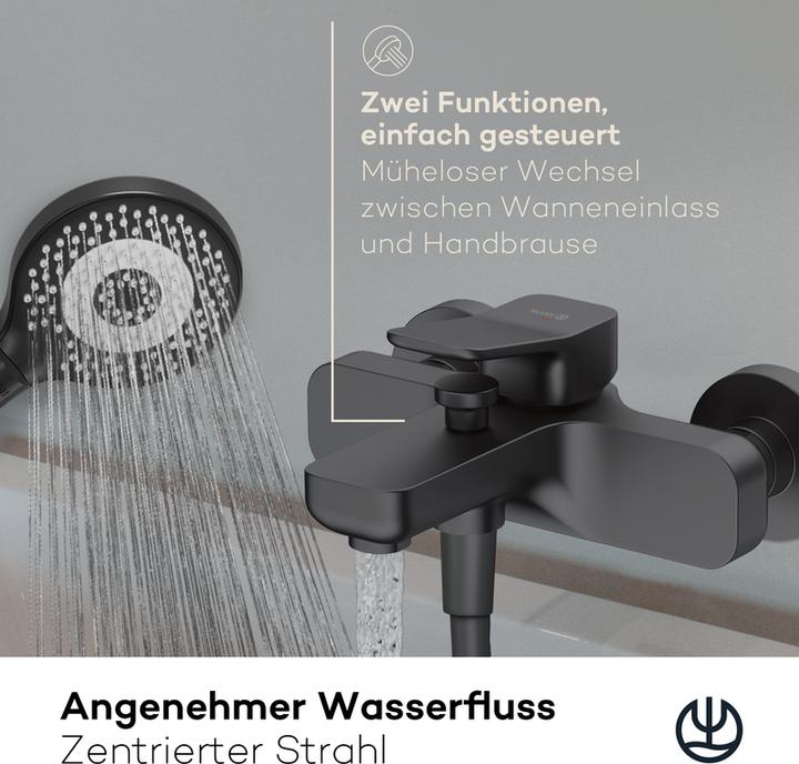 Produktbild Kludi X3 Wannenarmatur Aufputz, Wannenfüll- und Brause-Einhandmischer