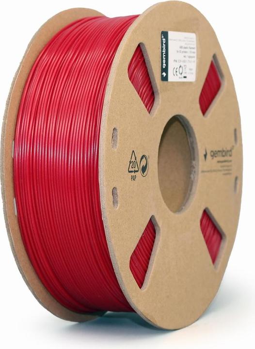 Produktbild Gembird Filamentcassette ABS Spule (ABS, 1.75 mm, 1000 g, Rot)