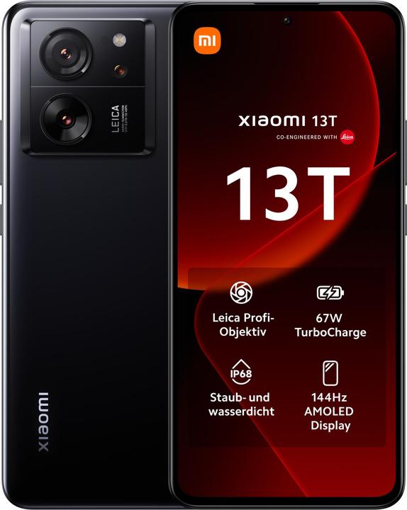 Xiaomi 13T (256 GB, Nero, 6.67", Doppia SIM, 50 Mpx, 5G)