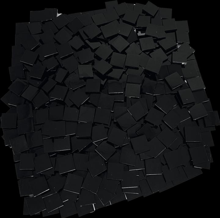 Actual product image LEGO 2x2 Tiles Black - 100 pieces - Black tile 3068b (0, LEGO Accessories)