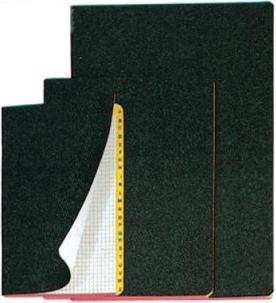 Produktbild Neutral Wachstuchheft mit Register 10,6 × 17 cm (10.6 x 17 cm, Kariert)