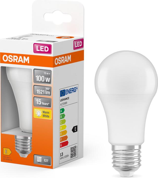 Actual product image Osram LED Monochrome (E27, 14 W, 1521 lm, 1 x, F)