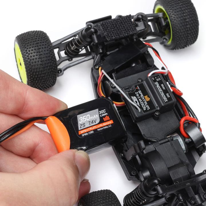 Produktbild Losi Micro-T 2S 1/28 2WD RTR Stadium Truck (Akku & Ladegerät enthalten), Weiss (RTR Ready-to-Run)
