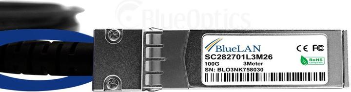 Actual product image CBO Mellanox MCP7F00-A003R30L Compatible BlueLAN QSFP28 DAC SC282701L3M26