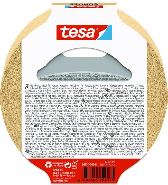 Produktbild tesa Malerband für Kurven, Kurvenband (38 mm)