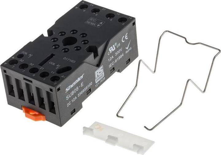 Produktbild Rs Pro Relaissockel zur Verwendung mit RUB-Relais,, 8 -Kontakt, DIN-Hutschiene, 300V (Relaissockel)