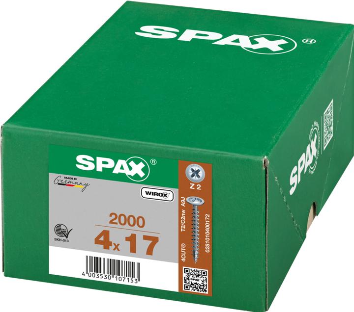 Produktbild Spax Rückwandschrauben PZ2 4,0x17 mm (1000 Schrauben pro Stück)