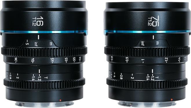 Immagine prodotto Sirui MS-2SXB Pacchetto di lenti Cine Nightwalker Series 16 e 75 mm T1.2 S35 a fuoco manuale (attacco X (Fujifilm X, APS-C / DX)