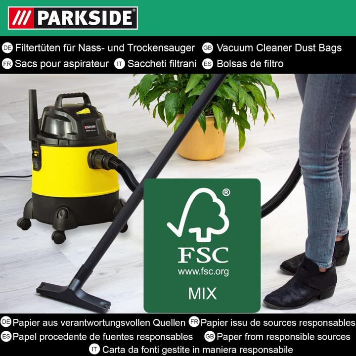 Immagine prodotto Parkside Sacchetti filtranti (10 x)