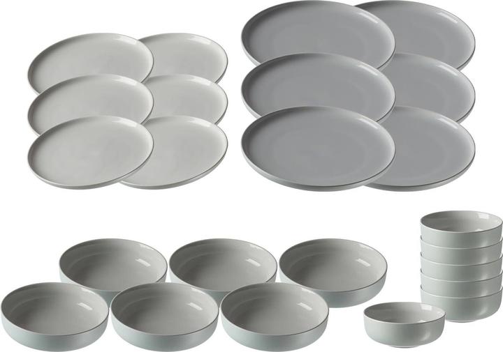 Actual product image Ritzenhoff & Breker Jasper Plate & Bowl Set (24 Piece)