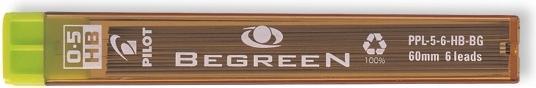 Produktbild Pilot Stifter BeGreen, grafit, 0,5 mm, HB, etui a 12 stk. (Ersatzmine, Graphit)