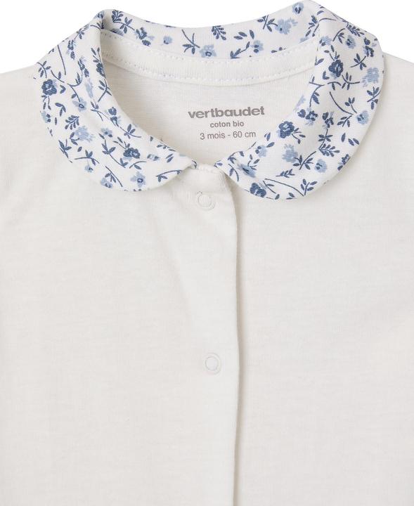 Actual product image Vertbaudet Bio-Kollektion: 2er-Pack Baby Strampler mit Blumen (50)