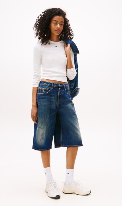 Actual product image Tommy Jeans Tjw Slim Essential Rib Ls (S)