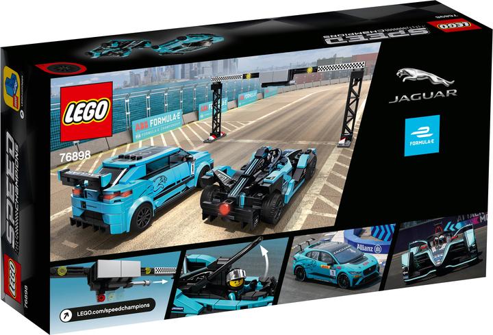 Produktbild LEGO Formula E Panasonic Jaguar Racing GEN2 car & Jaguar I-PACE eTROPHY (76898, LEGO Speed Champions)