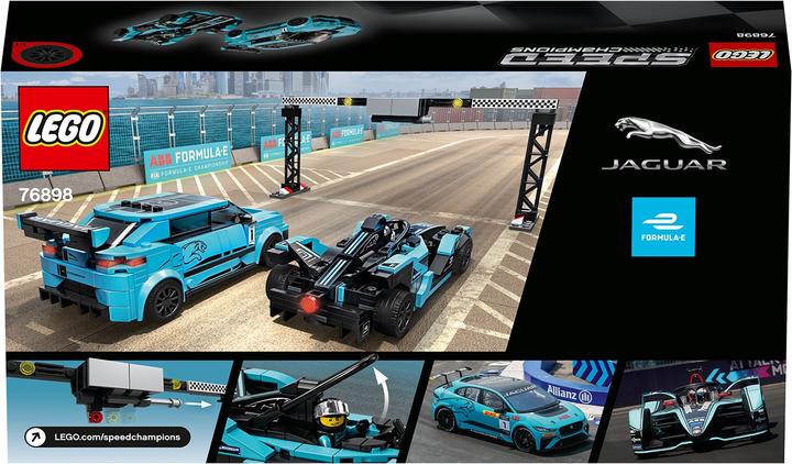 Produktbild LEGO Formula E Panasonic Jaguar Racing GEN2 car & Jaguar I-PACE eTROPHY (76898, LEGO Speed Champions)