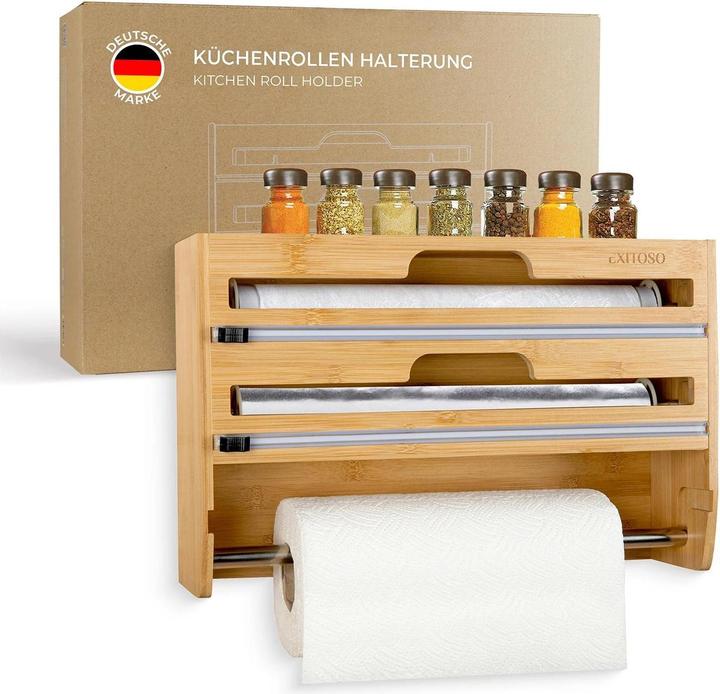 Produktbild Exitoso 3 in 1 Küchenrollenhalter Braun