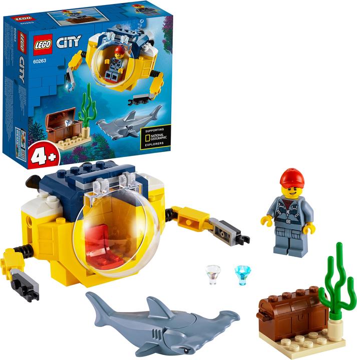 Actual product image LEGO Mini submarine for marine researchers (60263, LEGO City)