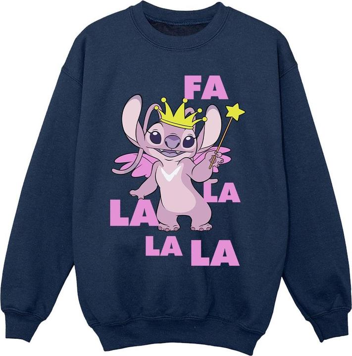 Actual product image Disney Girls Lilo & Stitch Angel Fa La La Sweatshirt (152, 158)