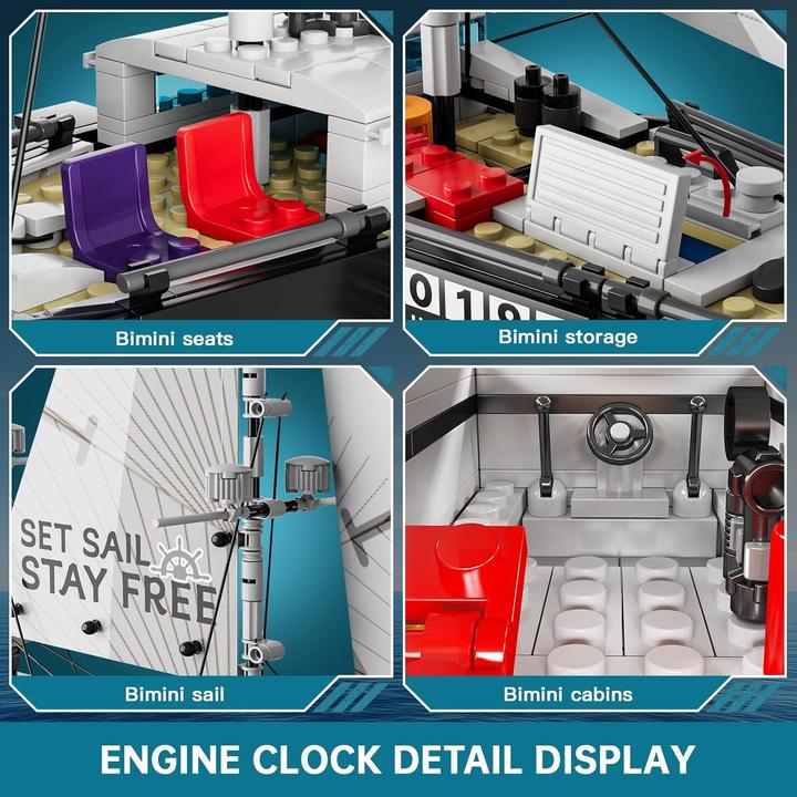 Produktbild Mould King Modernes Zweimast-Segelboot