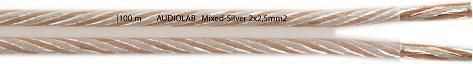 Produktbild Audiolab Mixed-Silver-Kabel, transparent, 2x2.5mm2, 100m (100 m, 2.50 mm²)