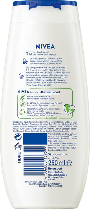 Actual product image NIVEA Multipack Pflegedusche Cashmere & Cottonseed Oil (6 Stück)
