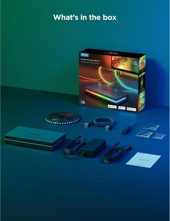 Actual product image Govee AI Sync Box Kit 55-65 (RGBIC, 27.50 cm, Indoor)