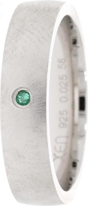 Xen Band ring with emerald approx. 0.025 ct.
