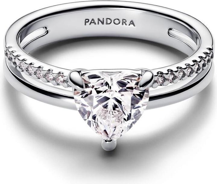 Immagine prodotto Pandora Double Band Heart Ring (52, 925 Argento)