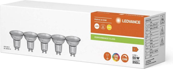Image du produit Ledvance Kit de lampes LED (GU10, 4.50 W, 350 lm, 1 x, F)