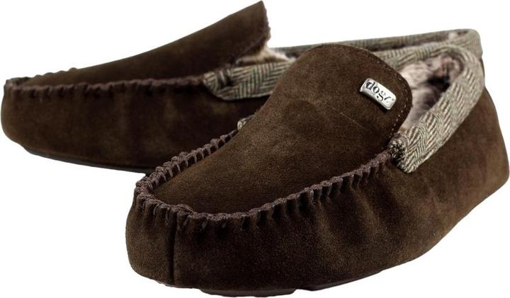 Actual product image Lazy Dogz Mens Worley Suede Slippers (41)